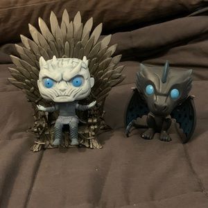 Funko Night King on Throne and ICY Viserion Glow in The Dark Box Lunch Exclusive